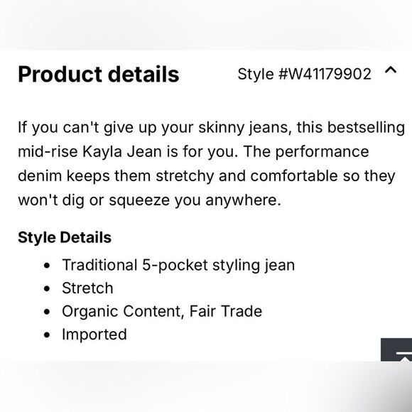 New PrAna Kayla Jean in Denim Size 4/ 27 Tall - Picture 11 of 12